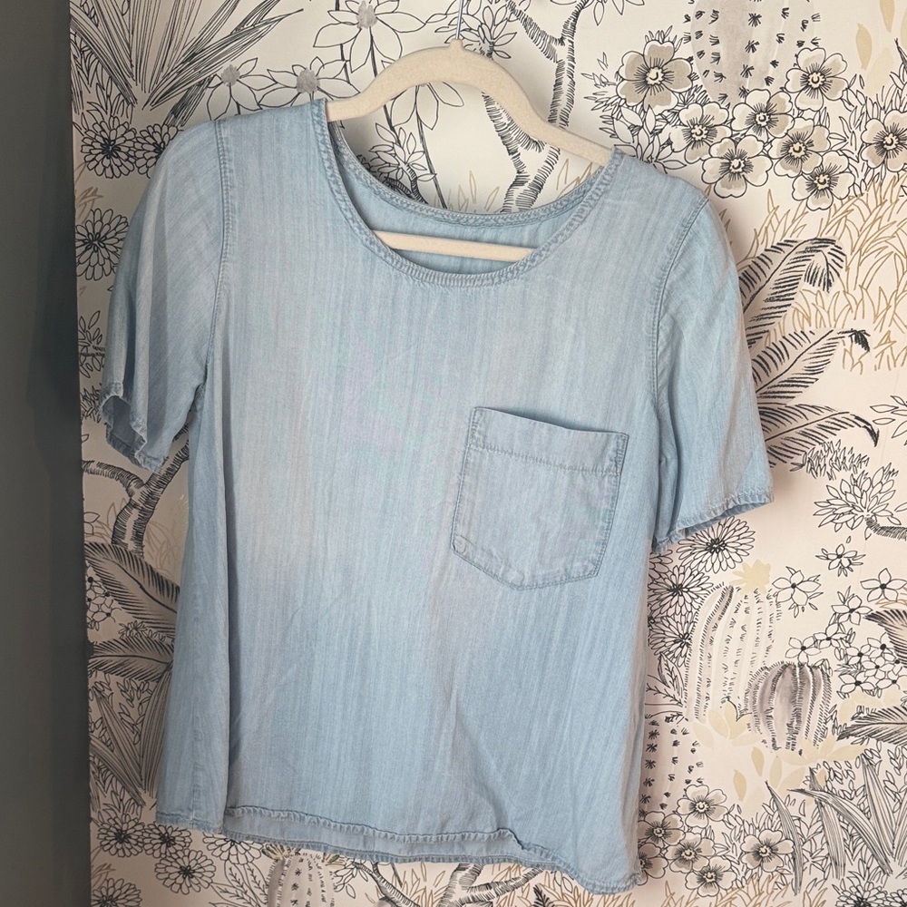 GAP Soft Blue Denim Shirt
